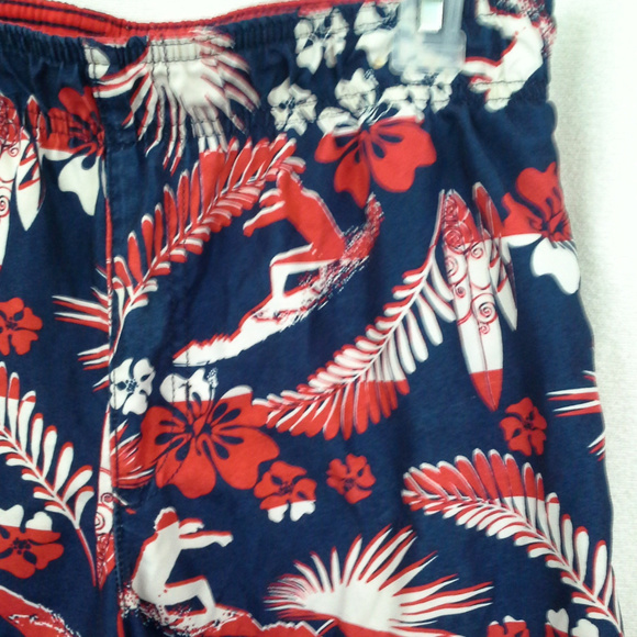 Op boys swim trunks 2XL 18 Surfers Surfboad Red Bl - Picture 7 of 7